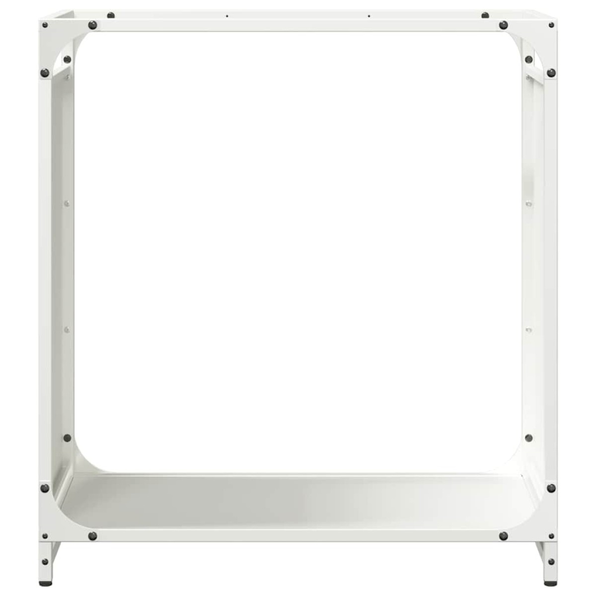 vidaXL Ράφι Καυσόξυλων Μαύρο 60x28x65 εκ. Χάλυβας ψυχρής έλασης