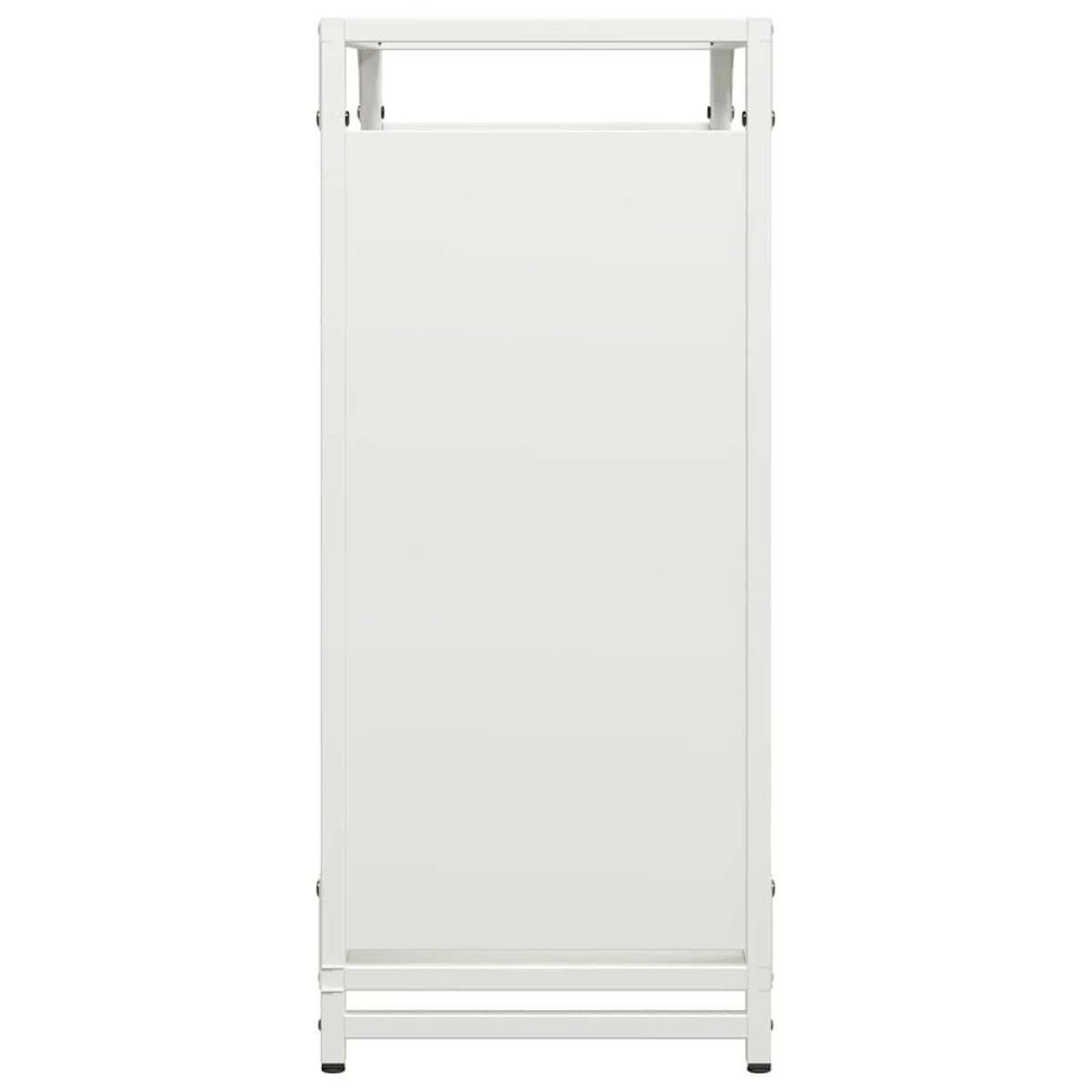 vidaXL Ράφι Καυσόξυλων Μαύρο 60x28x65 εκ. Χάλυβας ψυχρής έλασης