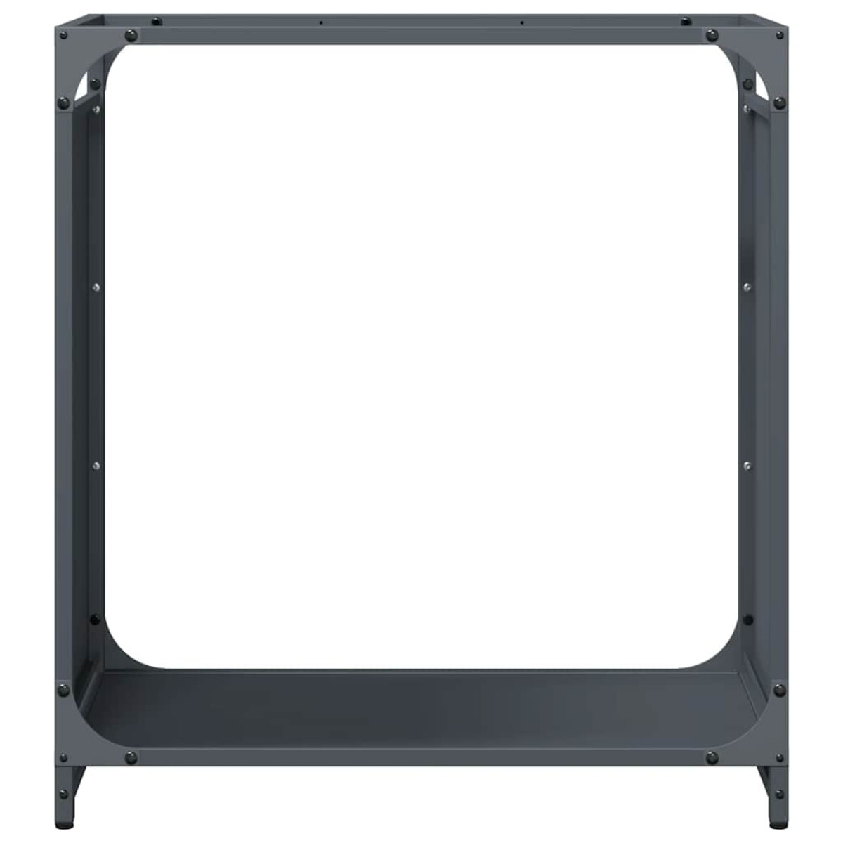 vidaXL Ράφι Καυσόξυλων Ανθρακί 60x28x65 εκ. Χάλυβας ψυχρής έλασης