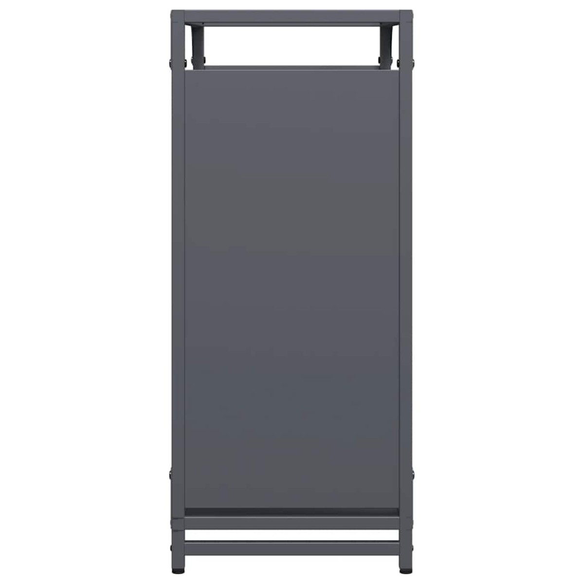 vidaXL Ράφι Καυσόξυλων Ανθρακί 60x28x65 εκ. Χάλυβας ψυχρής έλασης