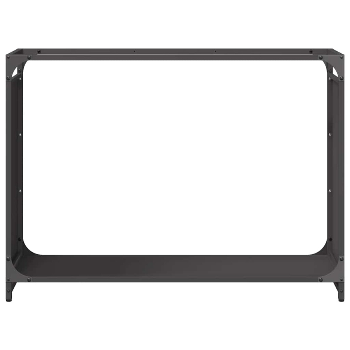 vidaXL Ράφι Καυσόξυλων Μαύρο 90x28x65 εκ. Χάλυβας ψυχρής έλασης