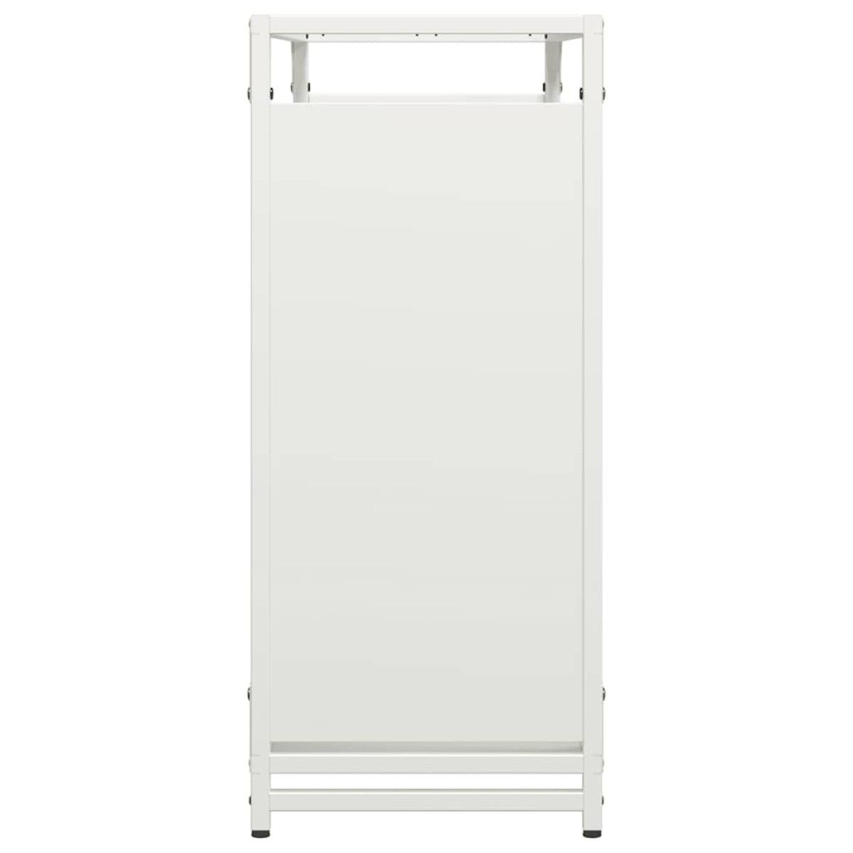 vidaXL Ράφι Καυσόξυλων Λευκό 90x28x65 εκ. Χάλυβας ψυχρής έλασης