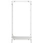 vidaXL Ράφι Καυσόξυλων Λευκό 44x28x90 εκ. Χάλυβας ψυχρής έλασης