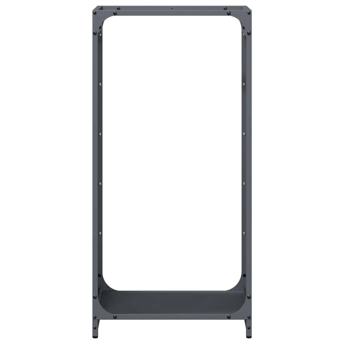 vidaXL Ράφι Καυσόξυλων Ανθρακί 44x28x90 εκ. Χάλυβας ψυχρής έλασης