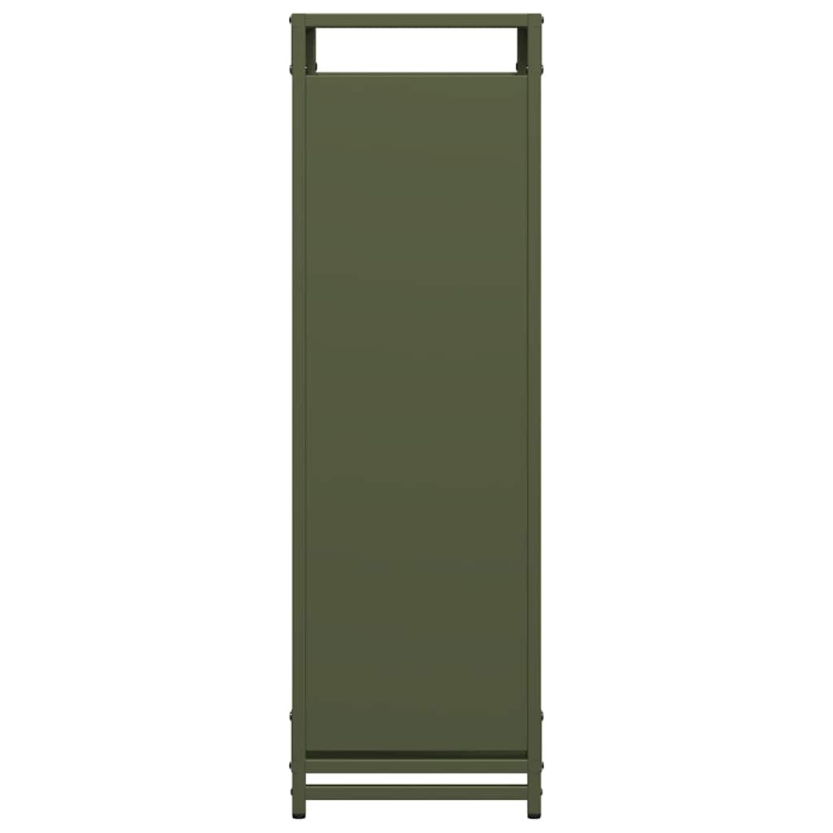 vidaXL Ράφι Καυσόξυλων 44x28x90 εκ. Χάλυβας ψυχρής έλασης