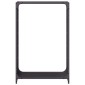 vidaXL Ράφι για καυσόξυλα Μαύρο 60x28x90 cm Ατσάλι ψυχρής έλασης
