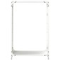 vidaXL Ράφι για καυσόξυλα Λευκό 60x28x90 cm Ατσάλι ψυχρής έλασης