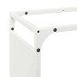 vidaXL Ράφι για καυσόξυλα Λευκό 60x28x90 cm Ατσάλι ψυχρής έλασης