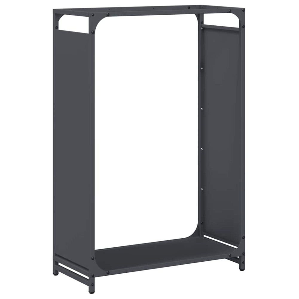 vidaXL Ράφι για καυσόξυλα Ανθρακί 60x28x90 cm Ατσάλι ψυχρής έλασης