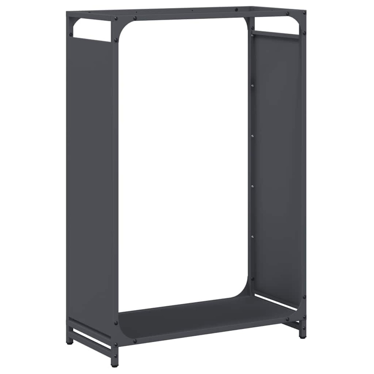 vidaXL Ράφι για καυσόξυλα Ανθρακί 60x28x90 cm Ατσάλι ψυχρής έλασης