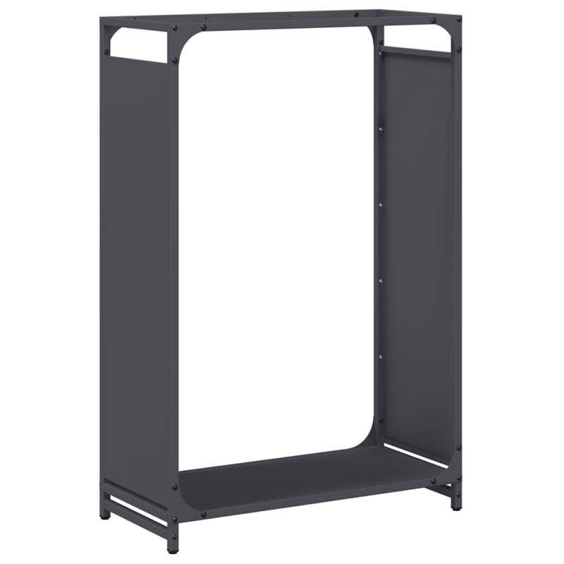 vidaXL Ράφι για καυσόξυλα Ανθρακί 60x28x90 cm Ατσάλι ψυχρής έλασης