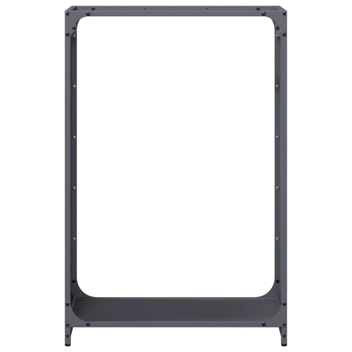vidaXL Ράφι για καυσόξυλα Ανθρακί 60x28x90 cm Ατσάλι ψυχρής έλασης
