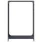 vidaXL Ράφι για καυσόξυλα Ανθρακί 60x28x90 cm Ατσάλι ψυχρής έλασης