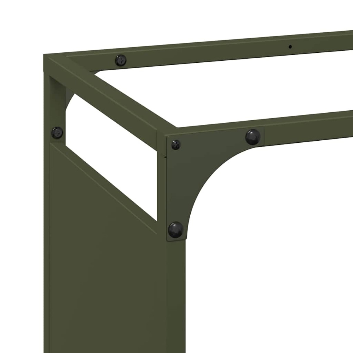 vidaXL Ράφι για καυσόξυλα Ελαιοπράσινο 60x28x90cm Ατσάλι ψυχρής έλασης
