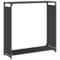 vidaXL Ράφι για καυσόξυλα Μαύρο 90x28x90 cm Ατσάλι ψυχρής έλασης