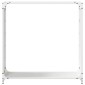 vidaXL Ράφι για καυσόξυλα Λευκό 90x28x90 cm Ατσάλι ψυχρής έλασης