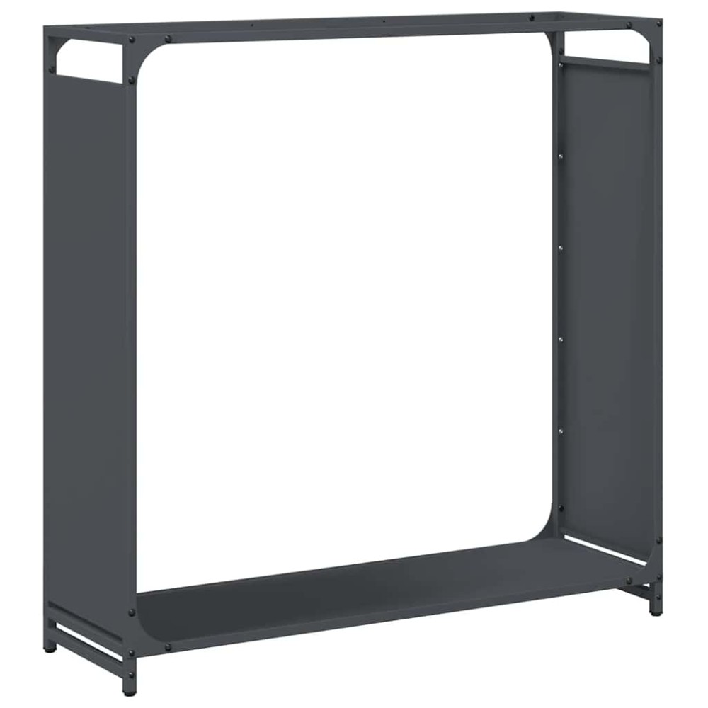 vidaXL Ράφι για καυσόξυλα Ανθρακί 90x28x90 cm Ατσάλι ψυχρής έλασης