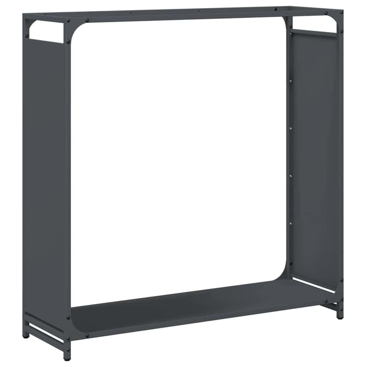 vidaXL Ράφι για καυσόξυλα Ανθρακί 90x28x90 cm Ατσάλι ψυχρής έλασης