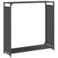 vidaXL Ράφι για καυσόξυλα Ανθρακί 90x28x90 cm Ατσάλι ψυχρής έλασης