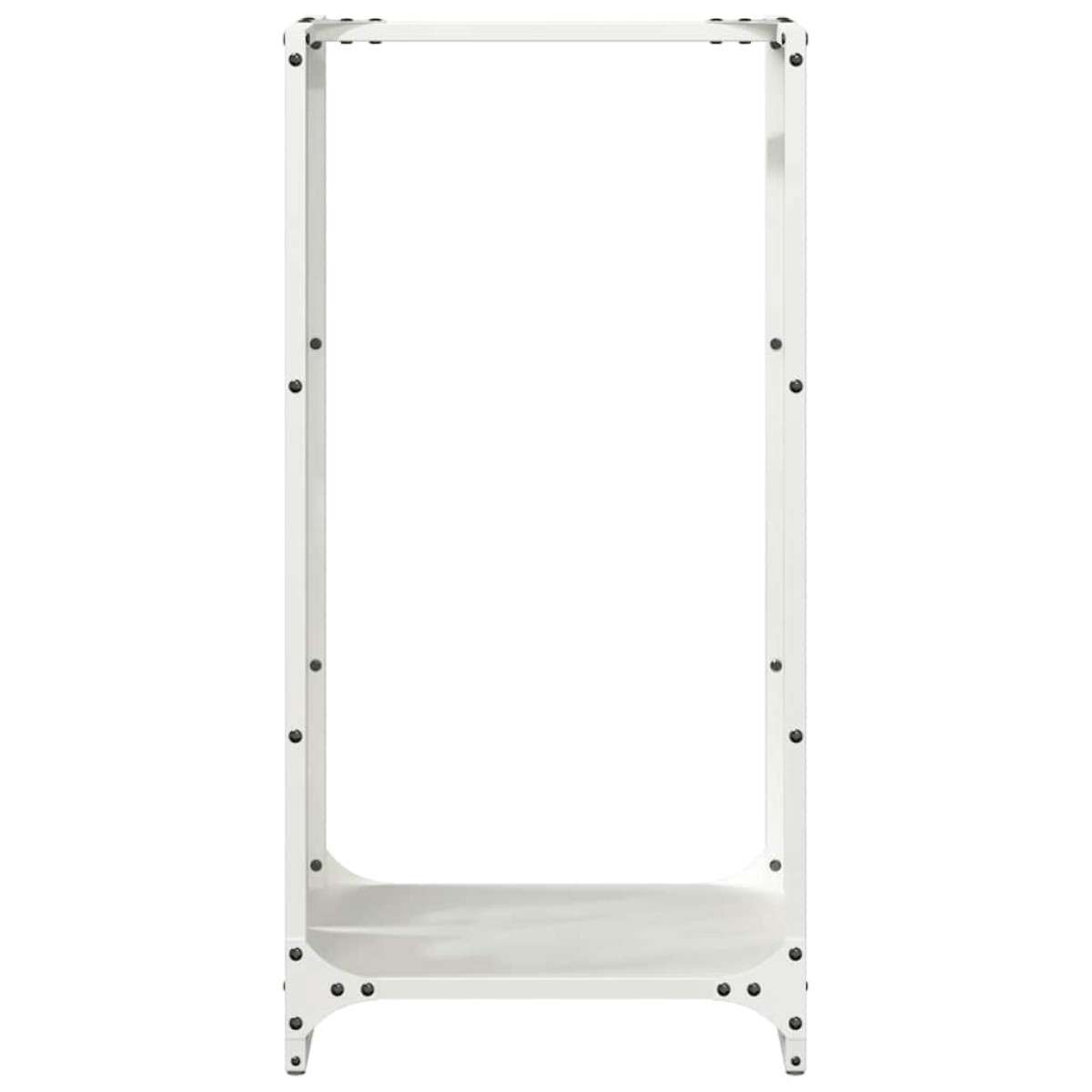 vidaXL Ράφι Καυσόξυλων Λευκό 40x30x80 εκ. Χάλυβας ψυχρής έλασης
