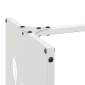 vidaXL Ράφι Καυσόξυλων Λευκό 40x30x80 εκ. Χάλυβας ψυχρής έλασης