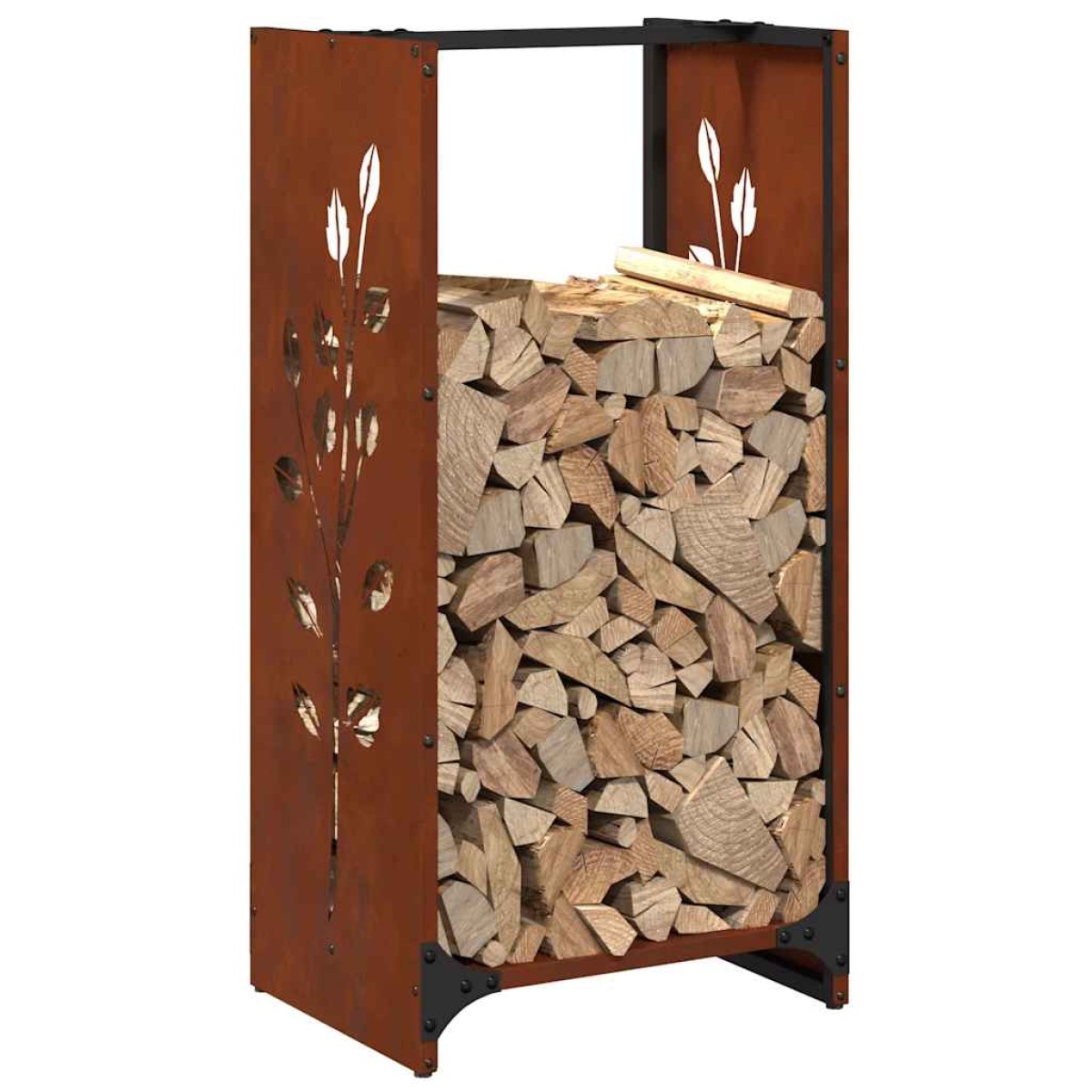 Ράφι για καυσόξυλα vidaXL 40x30x80 cm Ατσάλι σκληρυθέν στον αέρα