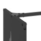 vidaXL Ράφι Καυσόξυλων Μαύρο 40x30x80 εκ. Χάλυβας ψυχρής έλασης