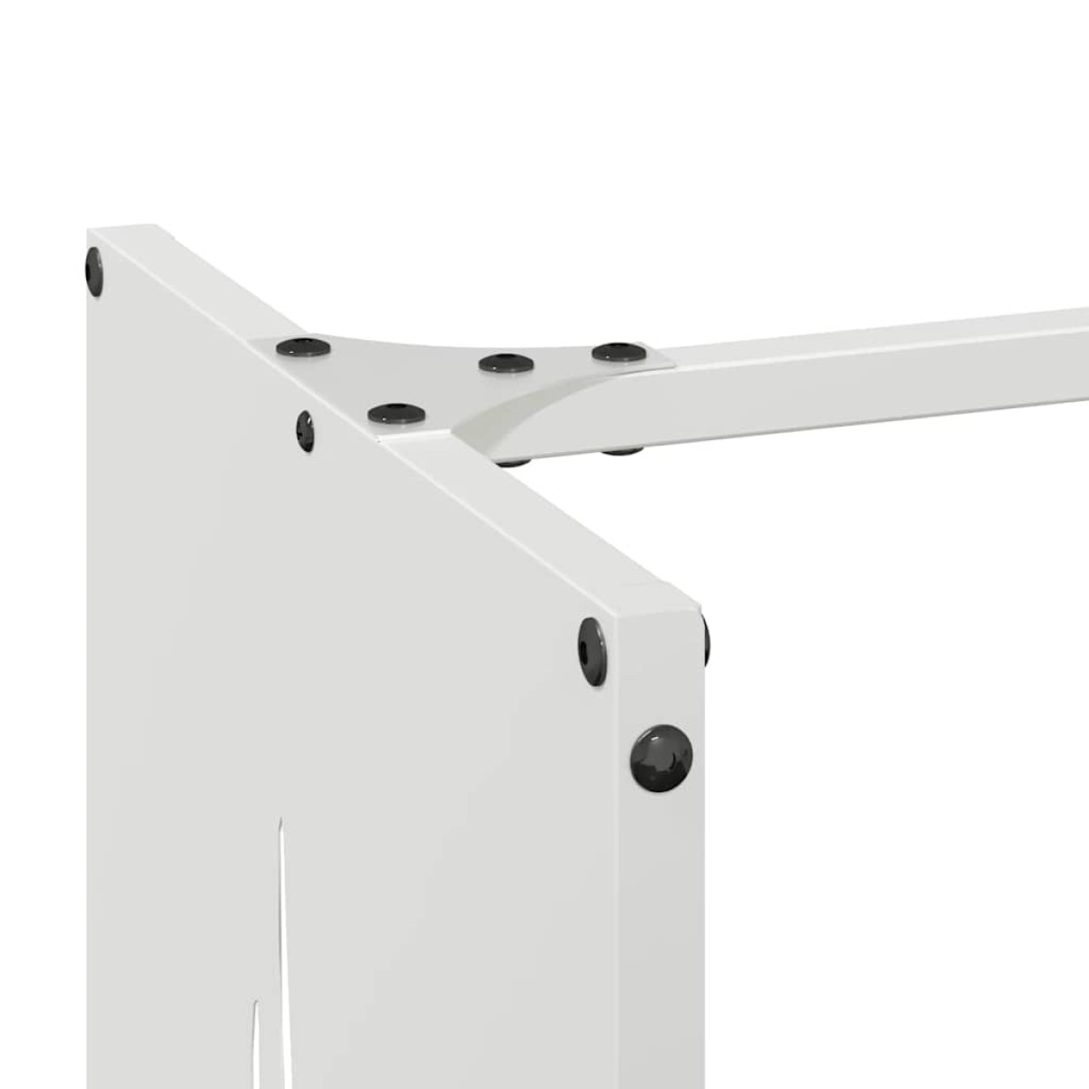vidaXL Ράφι Καυσόξυλων Λευκό 40x30x80 εκ. Χάλυβας ψυχρής έλασης