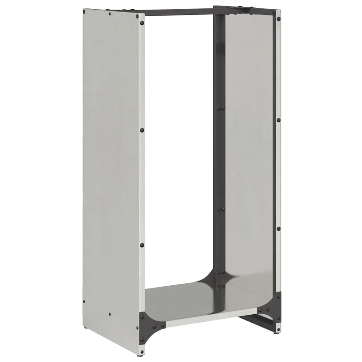 vidaXL Ραφιέρα Καυσόξυλων 40x30x80 εκ. από Ανοξείδωτο ατσάλι