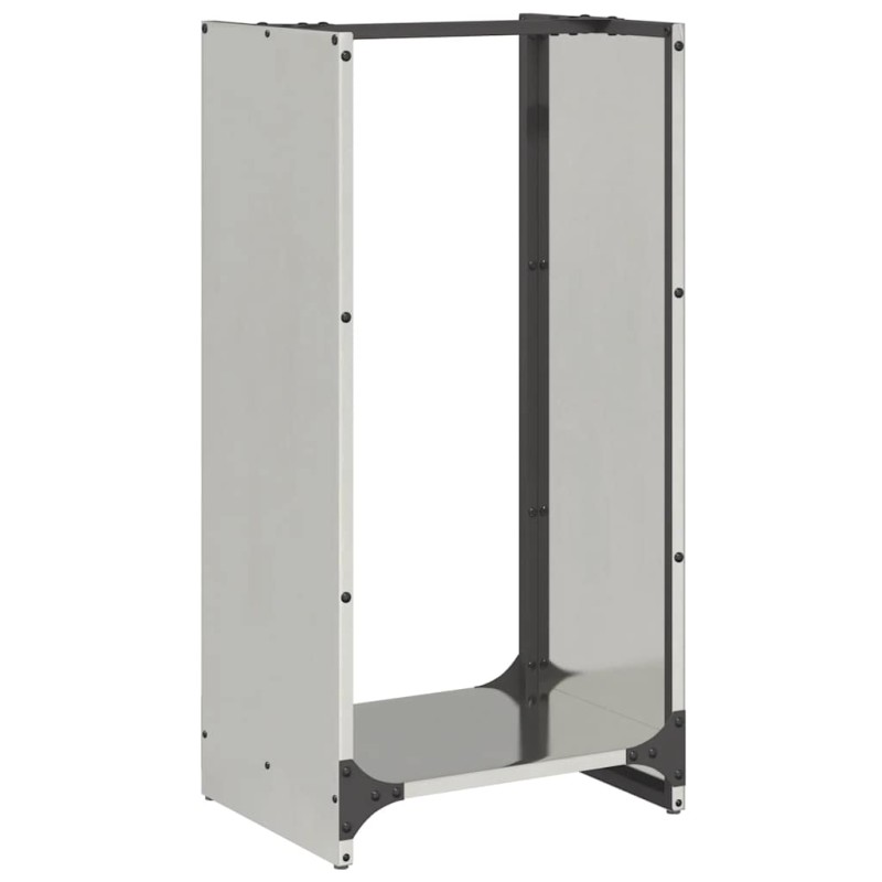 vidaXL Ραφιέρα Καυσόξυλων 40x30x80 εκ. από Ανοξείδωτο ατσάλι