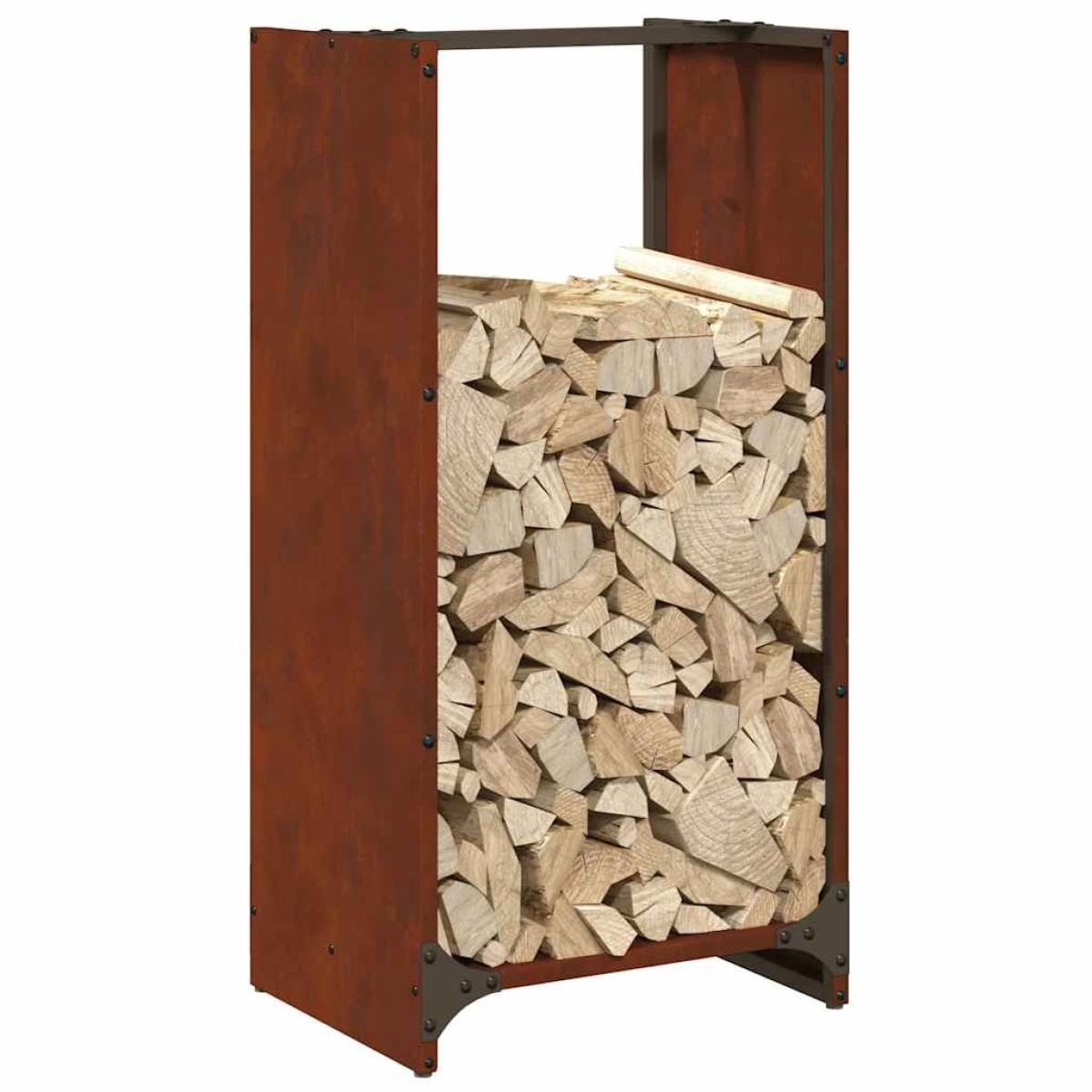 Ράφι για καυσόξυλα vidaXL 40x30x80 cm Ατσάλι σκληρυθέν στον αέρα