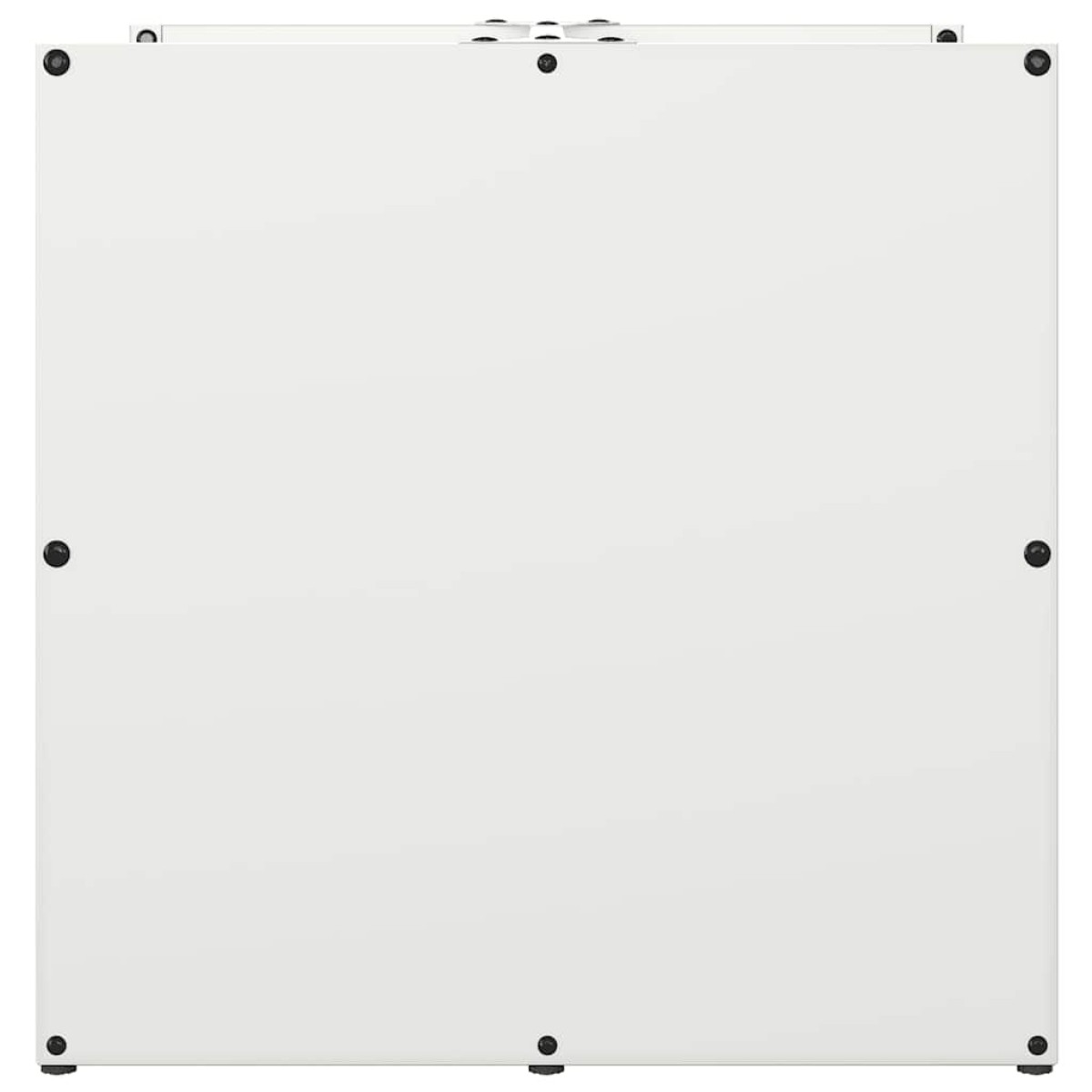 vidaXL Ράφι Καυσόξυλων Λευκό 40x40x40 εκ. Χάλυβας ψυχρής έλασης