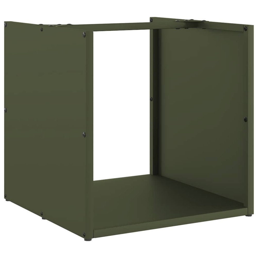 vidaXL Ράφι Καυσόξυλων 40x40x40 εκ. Χάλυβας ψυχρής έλασης