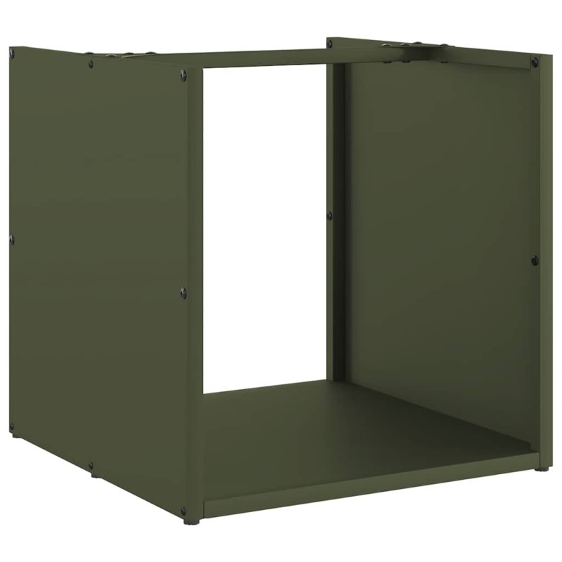 vidaXL Ράφι Καυσόξυλων 40x40x40 εκ. Χάλυβας ψυχρής έλασης