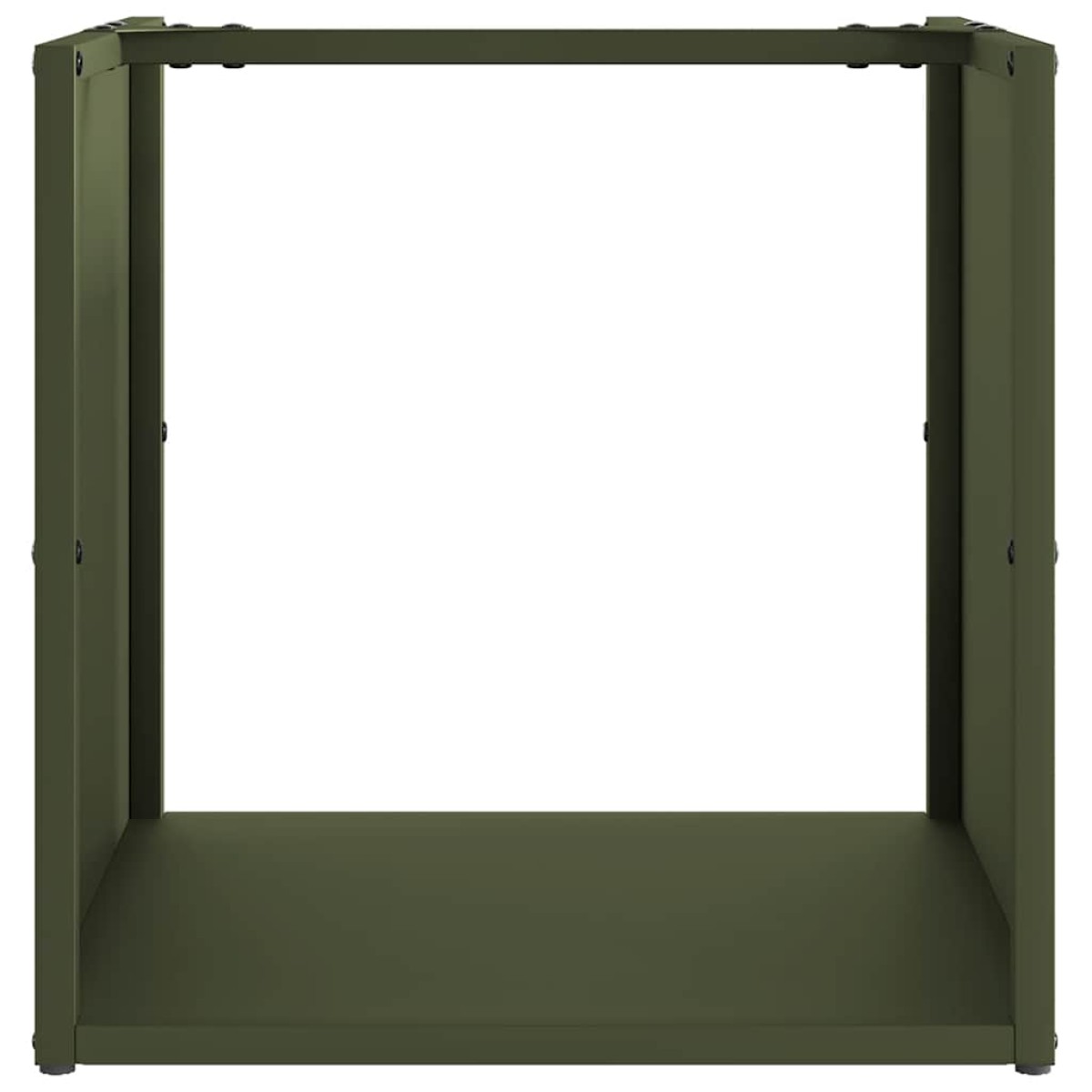 vidaXL Ράφι Καυσόξυλων 40x40x40 εκ. Χάλυβας ψυχρής έλασης