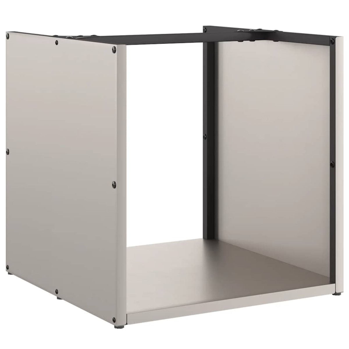 Ράφι για καυσόξυλα vidaXL 40x40x40 cm Ατσάλι σκληρυθέν στον αέρα