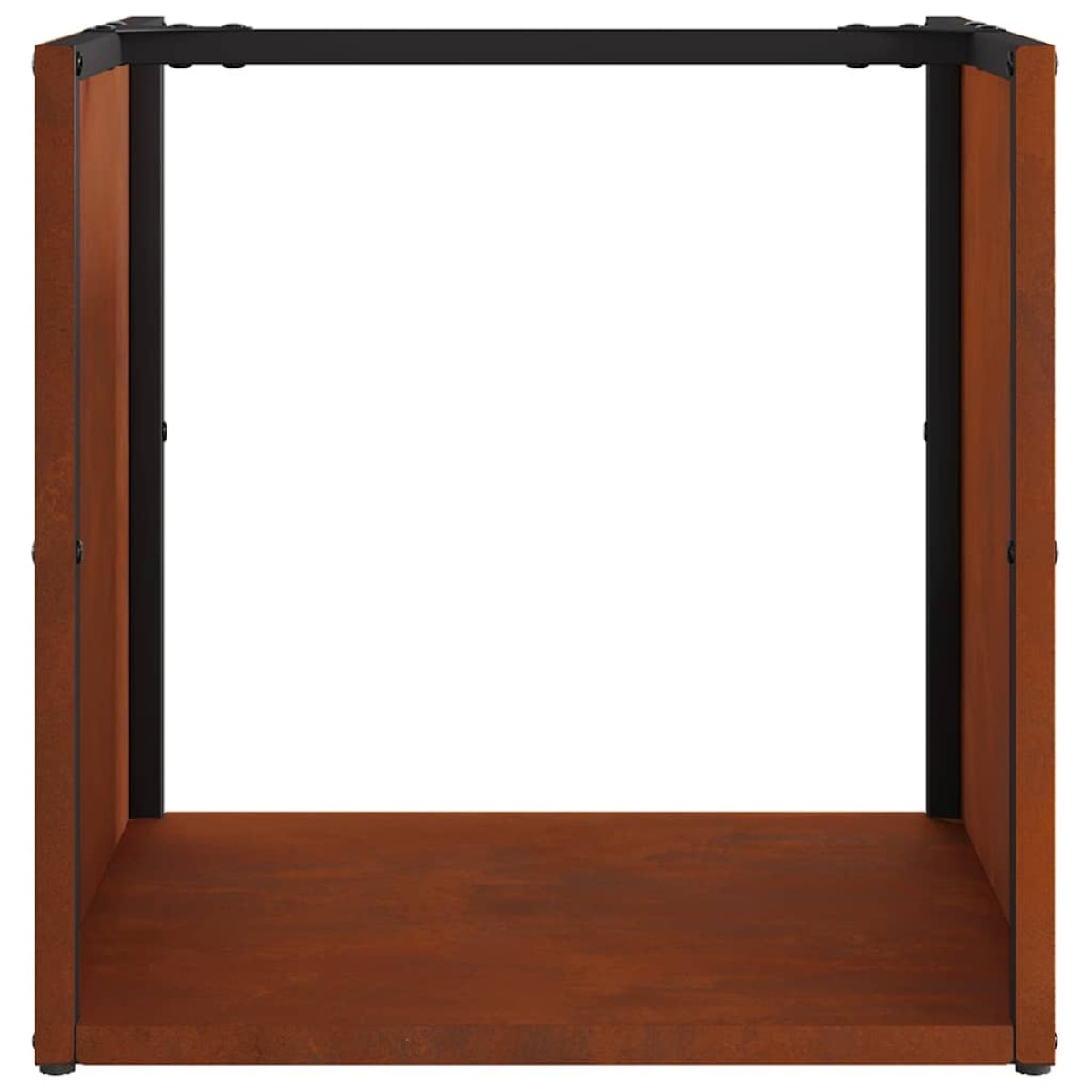 Ράφι για καυσόξυλα vidaXL 40x40x40 cm Ατσάλι σκληρυθέν στον αέρα