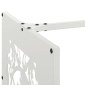 vidaXL Ράφι Καυσόξυλων Λευκό 40x40x40 εκ. Χάλυβας ψυχρής έλασης