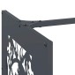 vidaXL Ράφι Καυσόξυλων Ανθρακί 40x40x40 εκ. Χάλυβας ψυχρής έλασης
