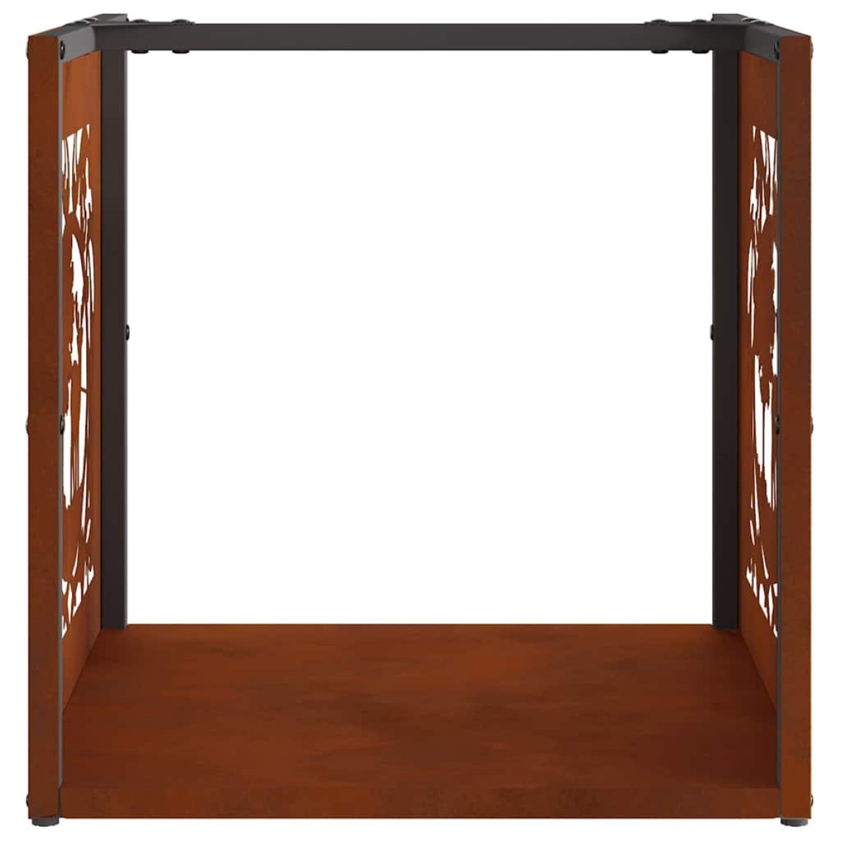 Ράφι για καυσόξυλα vidaXL 40x40x40 cm Ατσάλι σκληρυθέν στον αέρα