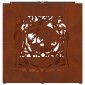 Ράφι για καυσόξυλα vidaXL 40x40x40 cm Ατσάλι σκληρυθέν στον αέρα