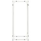 vidaXL Ράφι για καυσόξυλα Λευκό 25x25x60 cm Ατσάλι ψυχρής έλασης