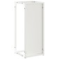 vidaXL Ράφι για καυσόξυλα Λευκό 25x25x60 cm Ατσάλι ψυχρής έλασης