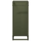 vidaXL Ράφι για καυσόξυλα Ελαιοπράσινο 25x25x60cm Ατσάλι ψυχρής έλασης