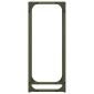 vidaXL Ράφι για καυσόξυλα Ελαιοπράσινο 25x25x60cm Ατσάλι ψυχρής έλασης