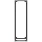vidaXL Ράφι για καυσόξυλα Μαύρο 25x25x80 cm Ατσάλι ψυχρής έλασης