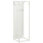 vidaXL Ράφι για καυσόξυλα Λευκό 25x25x80 cm Ατσάλι ψυχρής έλασης