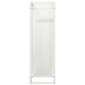 vidaXL Ράφι για καυσόξυλα Λευκό 25x25x80 cm Ατσάλι ψυχρής έλασης