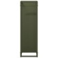 vidaXL Ράφι για καυσόξυλα Ελαιοπράσινο 25x25x80cm Ατσάλι ψυχρής έλασης