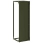 vidaXL Ράφι για καυσόξυλα Ελαιοπράσινο 25x25x80cm Ατσάλι ψυχρής έλασης